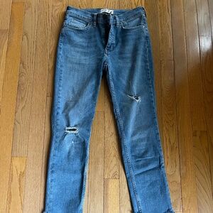 Free People Great Heights Frayed Skinny Jean